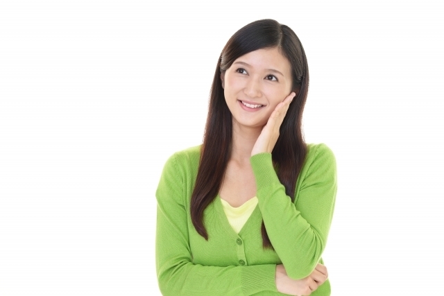 笑顔の女性