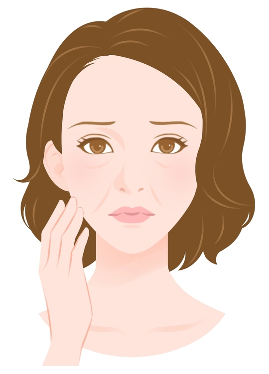 老いた女性イラスト