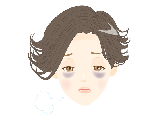 目のクマイラスト