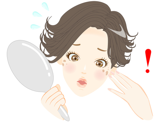 シミくすみイラスト
